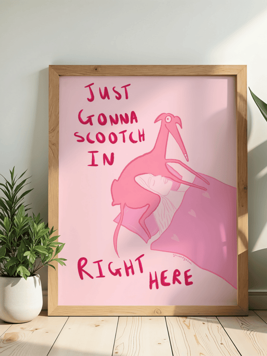 I'm just gonna scootch in right here